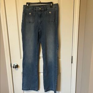 White House Black Market Blue Straight Leg Jeans-high rise boot cut